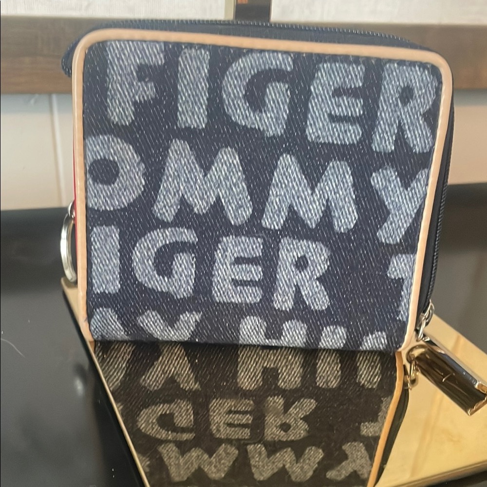 Tommy Hilfiger Blue Denim Logo Wallet